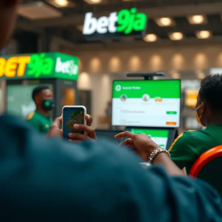 Illustration of secure online payment methods suitable for Nigerian bettors using Bet9ja app in Portugal