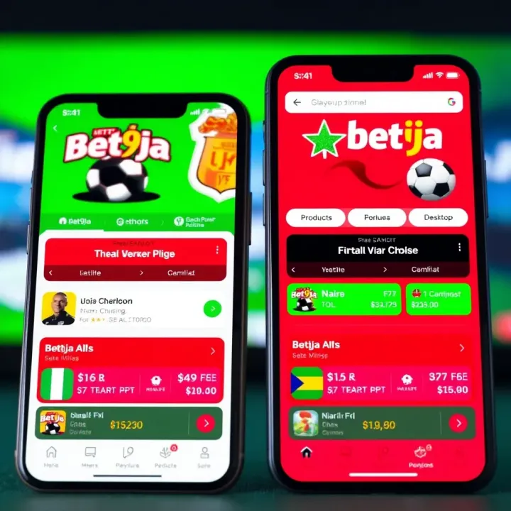 Comparison of Bet9ja mobile app and desktop platform highlighting user experience differences