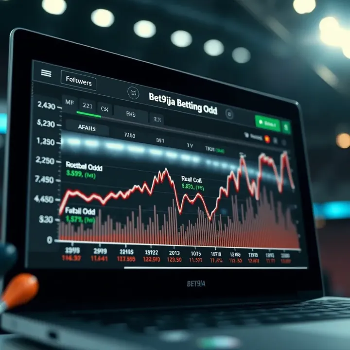 Analyzing Trends in Europa League Betting Odds on Bet9ja Graph showing trends and fluctuations in football betting odds for the Europa League on Bet9ja