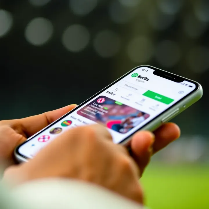 Screenshot displaying Bet9ja Nigeria app interface on a smartphone