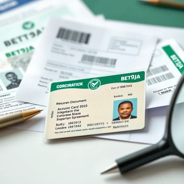 Documents including identification card and proof of address required for Bet9ja verification