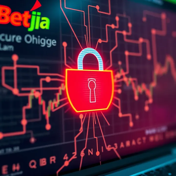 Secure Access and Authentication on Bet9ja Platform Secure login screen with encryption elements representing safe access to Bet9ja platform
