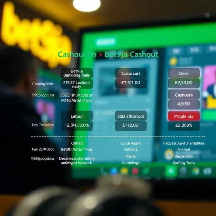 Diagram showing comparison of cashout options between Bet9ja and other online betting platforms