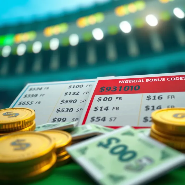 Illustration showing Bet9ja bonus codes and Nigerian currency symbols to represent betting rewards