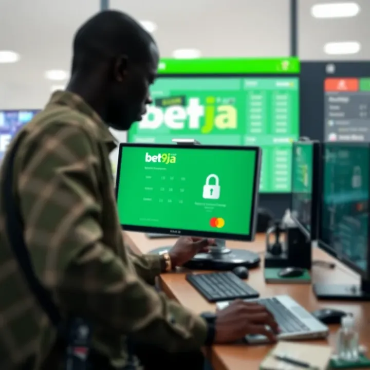 Illustration of secure transaction process in online sports betting