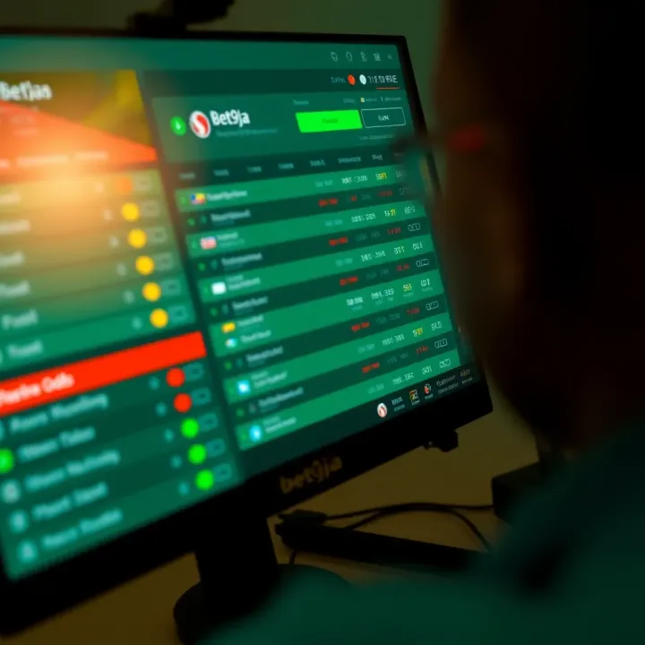 Bet9ja Platform Interface Featuring Real-Time Betting Options Screenshot displaying Bet9ja platform interface with betting options and real-time odds